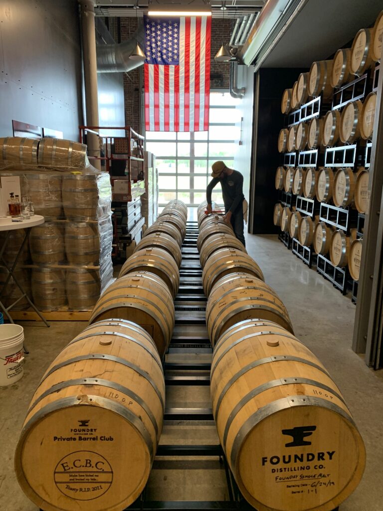 Production - barrels lined up